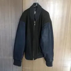 希少品　vintage レトロ ブルゾン ジャケット 一点物 緑 Mサイズ