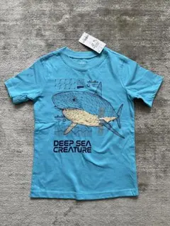 carter's 深海生物 Tシャツ 5/5A 水色のサムネイル