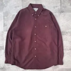 columbia/コロンビア/ボタンダウンシャツ/ワインレッド/古着 Mサイズ