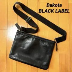 Dakota BLACK LABEL ショルダーバッグ2wayクラッチ 本革 黒