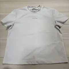 カルバンクラインジーンズ ロゴジャカード モックネック Tシャツ 白 M