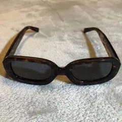MELLERブラウン オーバーサイズ サングラスユニセックス