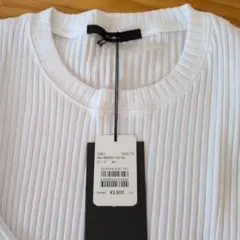 新品 Kastane リブカットソー ホワイト