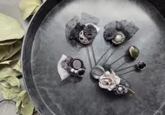 ヴィンテージ風ヘアアクセサリーセット