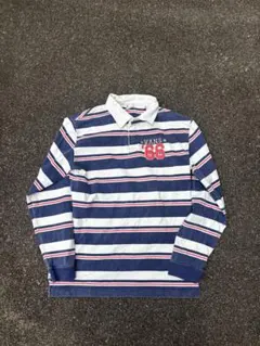 y2k 00s archive OLD VANS striped rugbyのサムネイル