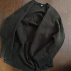 UNIQLO オリーブ カーディガン Mサイズ