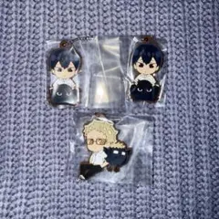 ハイキュー でふぉラバ マスコットキーホルダー 影山 月島 烏野高校