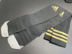 アディダス サッカーソックス　ブラック　ゴールド　MD 25~27cm