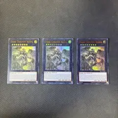 遊戯王カード　泰亜版　黒智天至イリスフィール　ウルトラレア　3枚セット