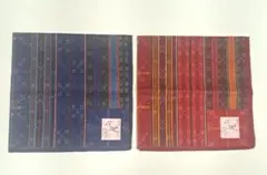 【新品】沖縄　花織り ハンカチ 2枚セット