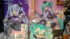 初音ミク雪ミク×クロミ めがね×カフェVer.フィギュア/ぬいぐるみセット