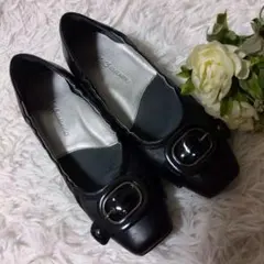 最終お値下げ アシックスウォーキング パンプス ブラック 22.5 3E ベルト