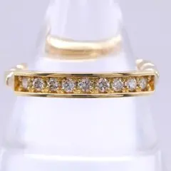 週末限定価格【K18】ダイヤモンドリング 10号 3石 18金 ゴールド 鑑定 