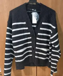 新品未使用　UNIQLO スフレヤーンvネックショートカーディガン M