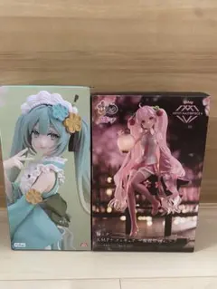 【未開封】初音ミク　AMP+フィギュア 桜ミクver. 抹茶パフェはっか