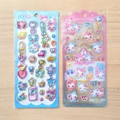 【国内正規品】まじかるみゅーちゃん ドロップジェリー ぷくキラシール 2枚セット
