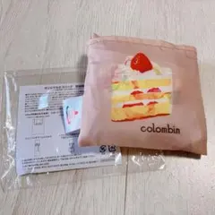 colombin 100周年記念 エコバッグ スイーツ柄 カフェオレ色