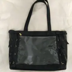 痛バッグ WEGO トートバッグ ブラック A4サイズのサムネイル