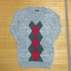 COMME CE ISM Vネック ロングトップス