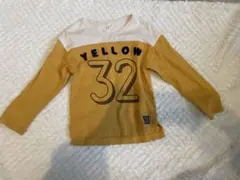 長袖カットソー　イエロー　Tシャツ　トレーナー　西松屋　ブリーズ