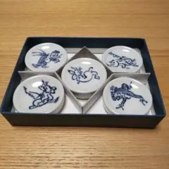 8/10までの出品　京焼　箸置揃　花鳥乾山十二月　晴山　江田晴山 8/10までの出品 京焼 箸置揃 花鳥乾山十二月 晴山 江田