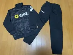 美品【gol.】ジャージ上下セット140cm 黒 子供 男子