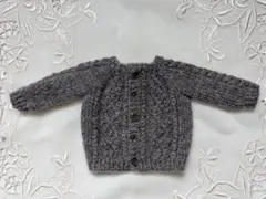 1/6ドールさん用☆手編みアランカーディガン
