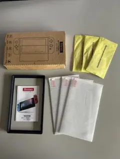 Nintendo switch 強化ガラス　保護フィルム3枚(ガイド枠付き)