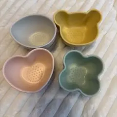 離乳食用食器 4点セット くすみカラー
