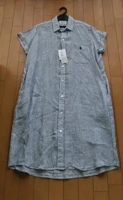 未使用タグ付☆Gymphlex　ジムフレックス　半袖シャツワンピース