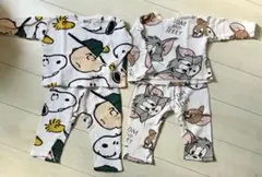 《バースデイ・美品》 長袖パジャマ　2セット　スヌーピー　トム＆ジェリーのサムネイル
