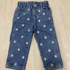 BabyGAP 花柄デニムパンツ 80cm 18〜24ヶ月　女の子　ズボン