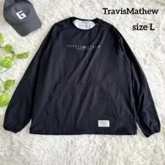 【トラビスマシュー】美品 スニード ブラック ビックロゴ Lサイズ メンズ