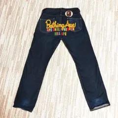 ア ベイシングエイプ 刺繍デニム パンツ M メンズのサムネイル