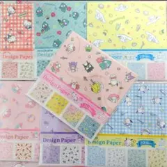 サンリオ♡デザインペーパー 折り紙 ちよ紙 7袋 千代紙 Sanrio 140枚