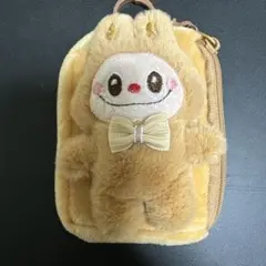 ラブブ、キャラクターぬいぐるみポーチ小物入り（茶色）