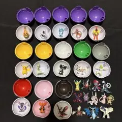 ポケモンゲットコレクション モンスターボール 13個　フィギュア25個