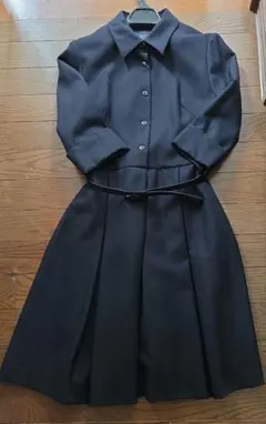 TREND CLUB ブラック ワンピース ベルト付き 9号