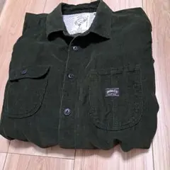 ディーセル　コーディロイ　シャツ　深緑　秋　春