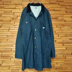【美品】Lee リー 襟コーデュロイ 濃紺 デニムコート Lサイズ カバーオール