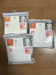 HEATTECH COTTON メンズ クルーネック2、Vネック 1 セット販売