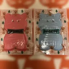 ⭐️ 新品! 未開封! くま ボディスポンジ 2個セット ピンク 水色