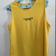 GOLD'S GYM イエロー タンクトップ M