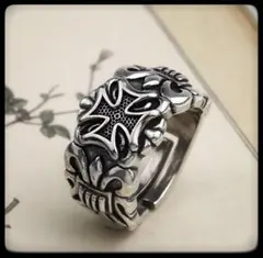 メンズ　ヴィンテージ 　シルバー リング 十字架 　インディアン メキシカン