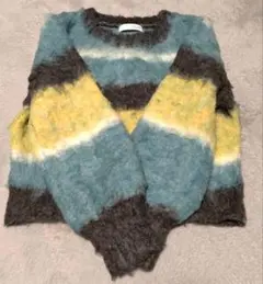 COLLAGE GALLARDAGALANTE ボーダーニットセーター