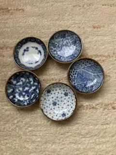 美濃焼ぶるー浪漫二八豆皿