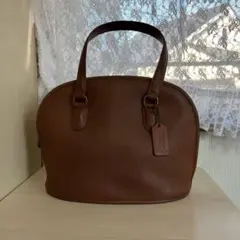 貴重品　COACH ハンドバッグ ブラウン レザー　9958