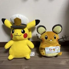 ポケモン　キャプテンピカチュウ＆デデンネ　ぬいぐるみ　2種類セット