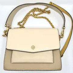 TORY BURCH ショルダーバッグ バイカラー チェーン 2way