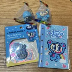 平成レトロ　エンジェルブルー シール帳 フレークシール　インテリアミニフィギュア